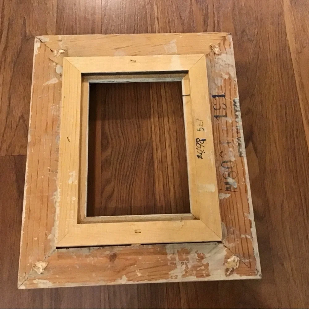 Vintage distressed wood frame